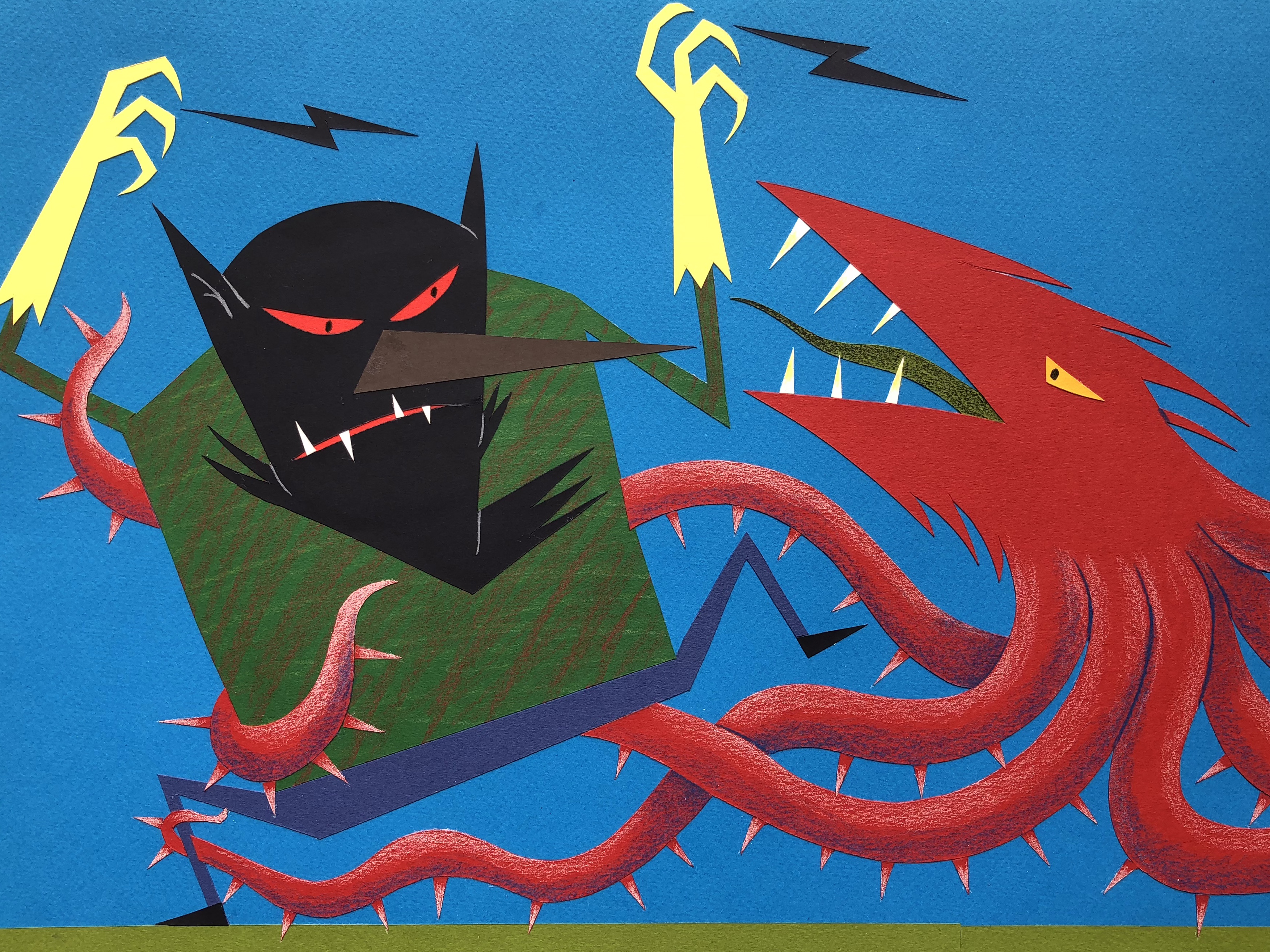 Cut paper illustration 1